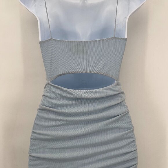 Hello Molly Women's Ruched Lined Dress In Light gray Size XS - Picture 5 of 8